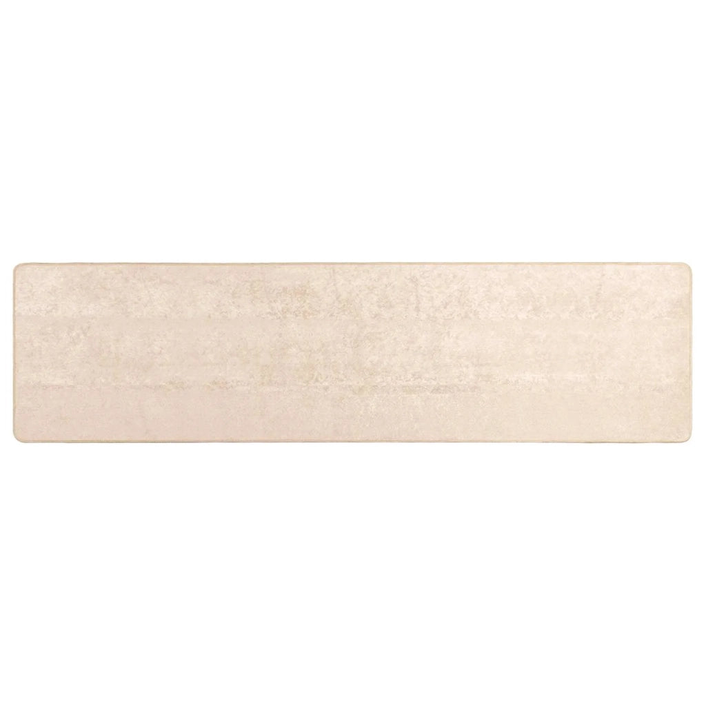 Runner Tappeto MARSA Crema 100 x 350 cm Poliestere e PVC 42023065