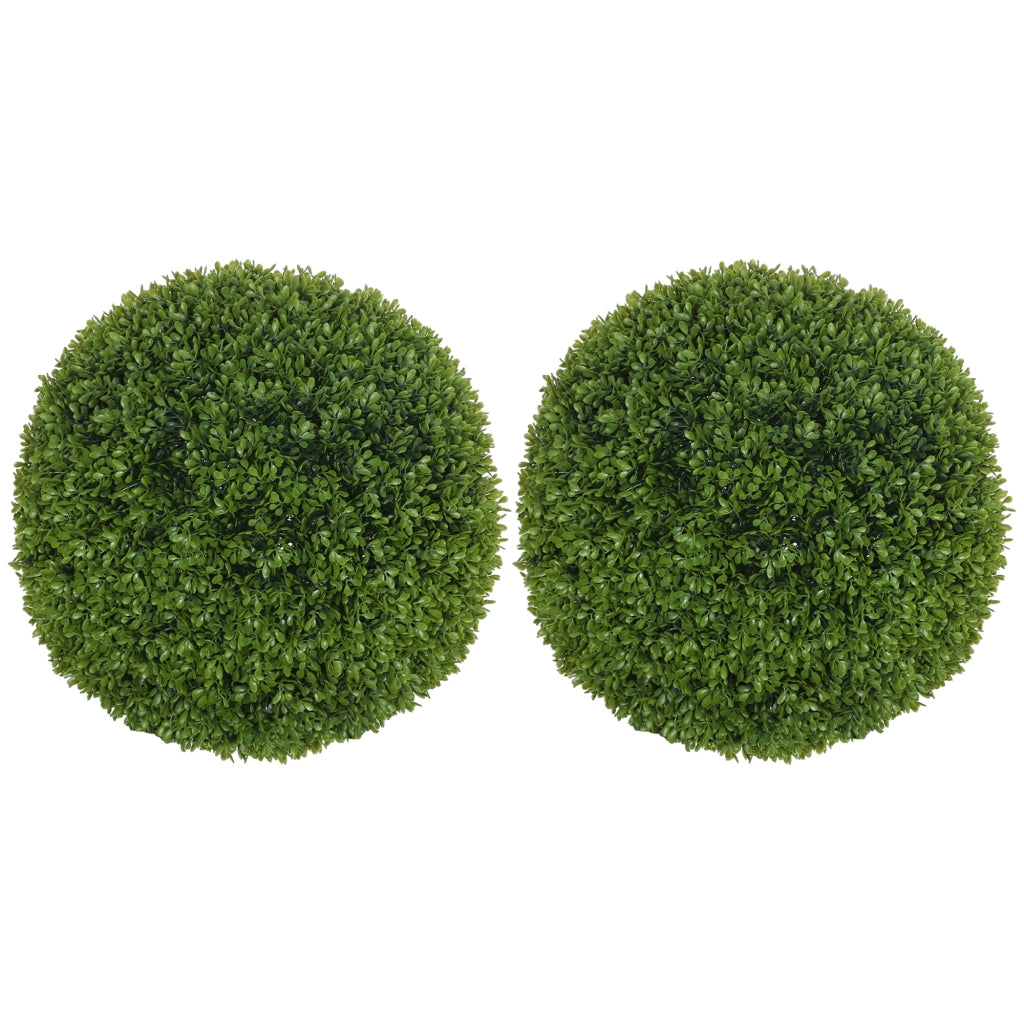 Set di 2 sfere di bosso artificiali, 40 cm, piante artificiali in plastica, piante finte per soggiorno, camera da letto, ufficio, giardino,