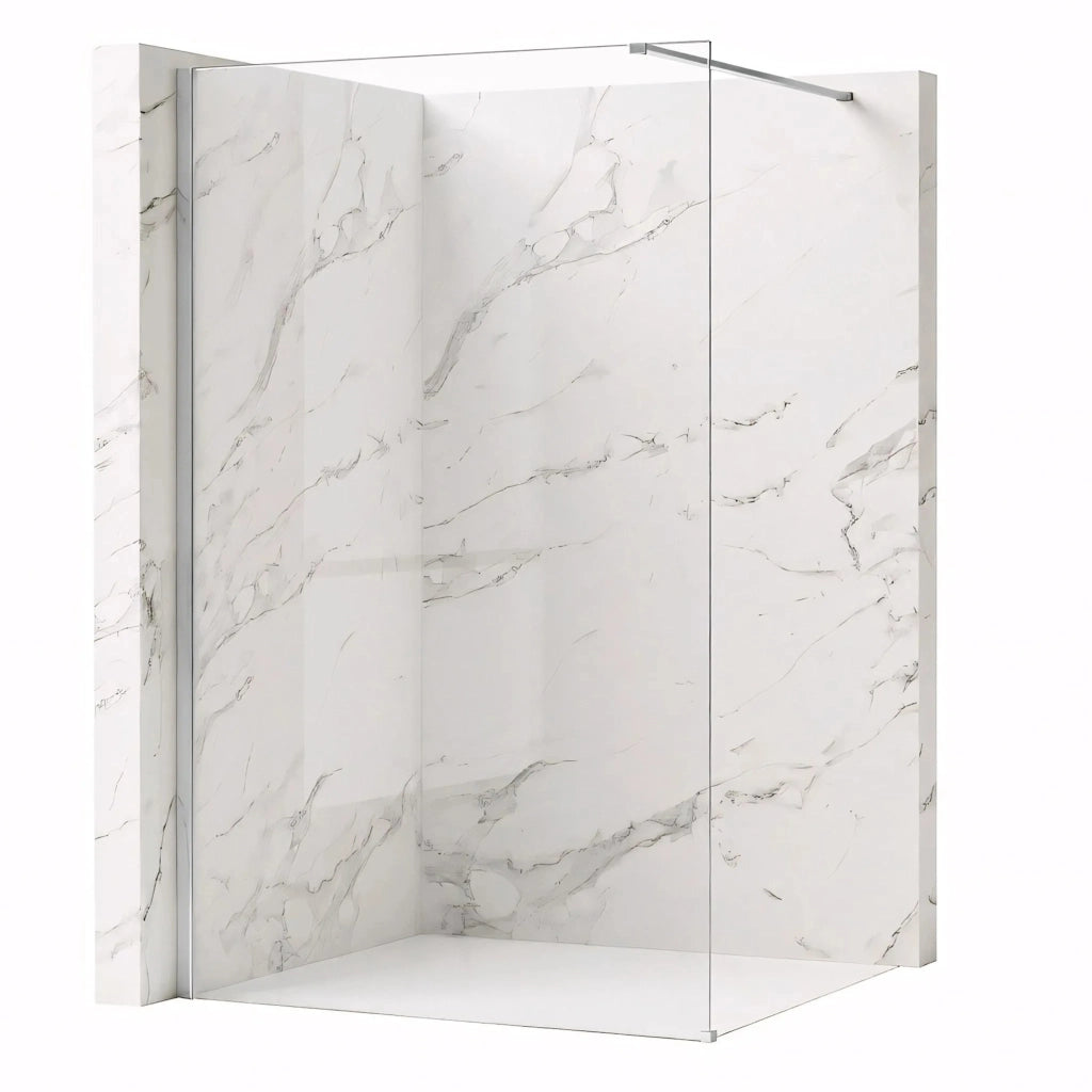 Parete Doccia Rea Flexi Transparent / Chrome 70