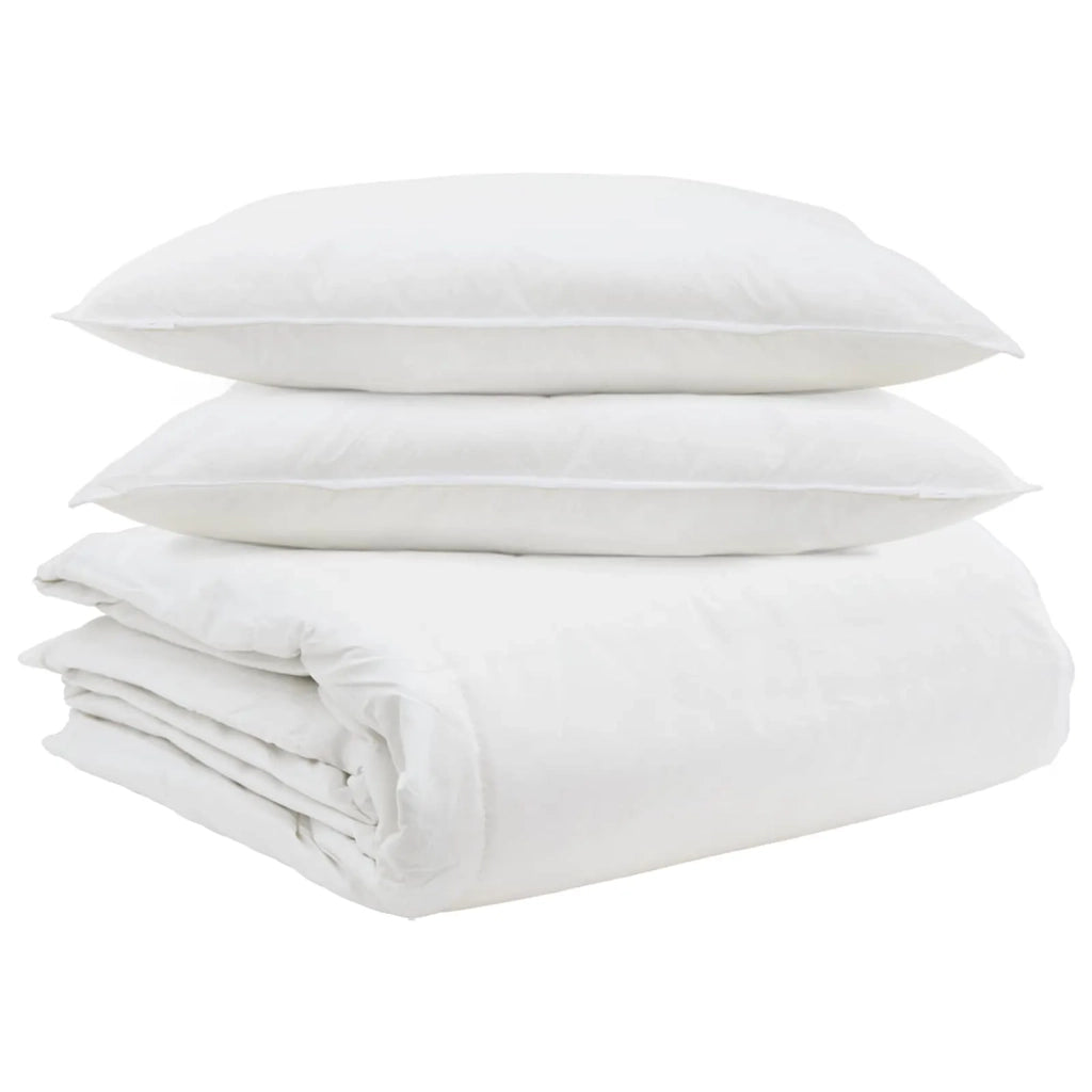 Set di Piumoni con cuscino 3 pz | Duvet Bianco Piuma d'anatra