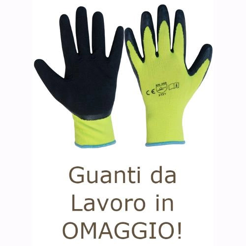 Kit Spazzacamino Pulizia Canne Fumarie 6 Metri con Scovolo in NYLON Ø20 cm con Guanti in OMAGGIO