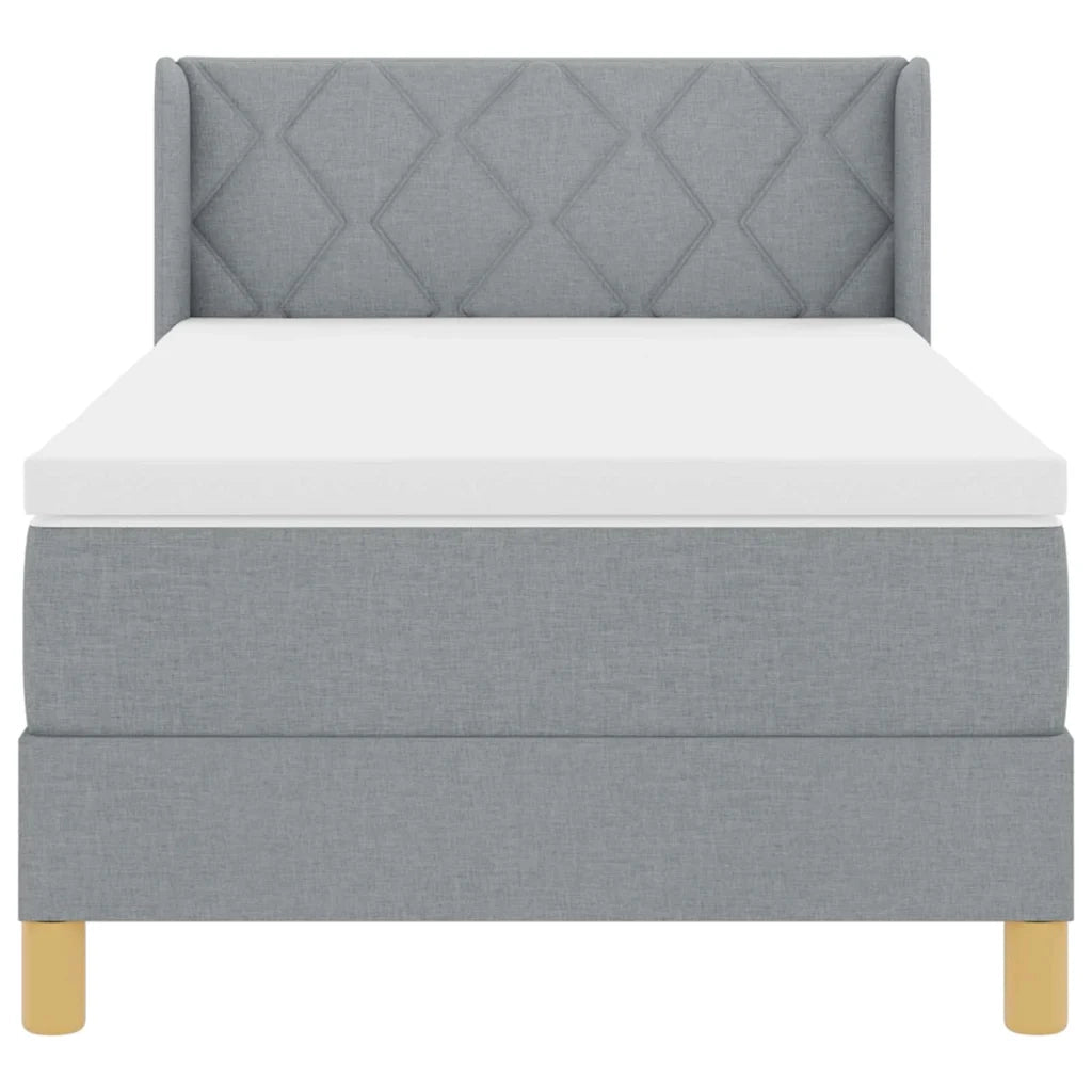 <strong>Letto a Molle< / strong> Grigio chiaro 100 x 200 cm