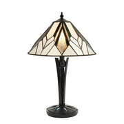 Lampada da tavolo Tiffany Astoria vetro geometrica 1xE14 40W