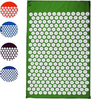 Mat di acupressione 68 x 42 cm - Mat massaggio verde per rilassamento e alleviamento del dolore