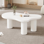 Tavolino da Caff¨¨ Forma Nuvola ¨C MINIMAL ¨C MDF e PVC, 107x66x40.5 cm