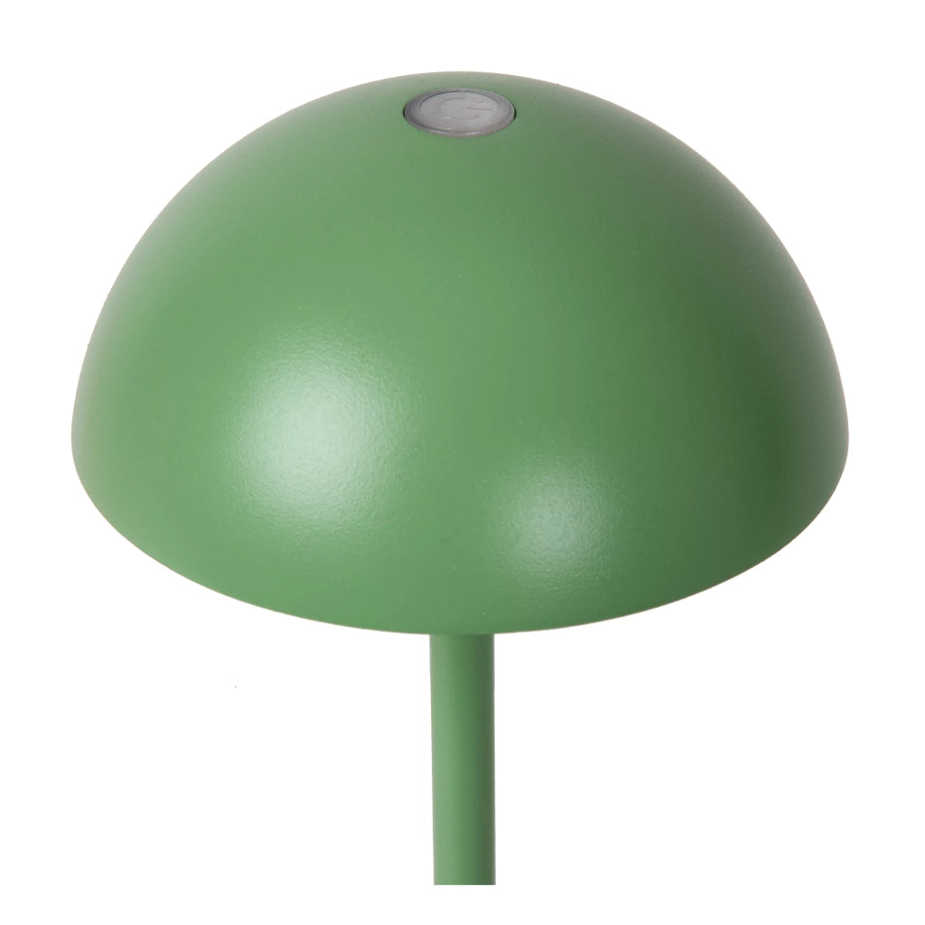 Lampada tavolo esterna verde a batteria LED Lucide