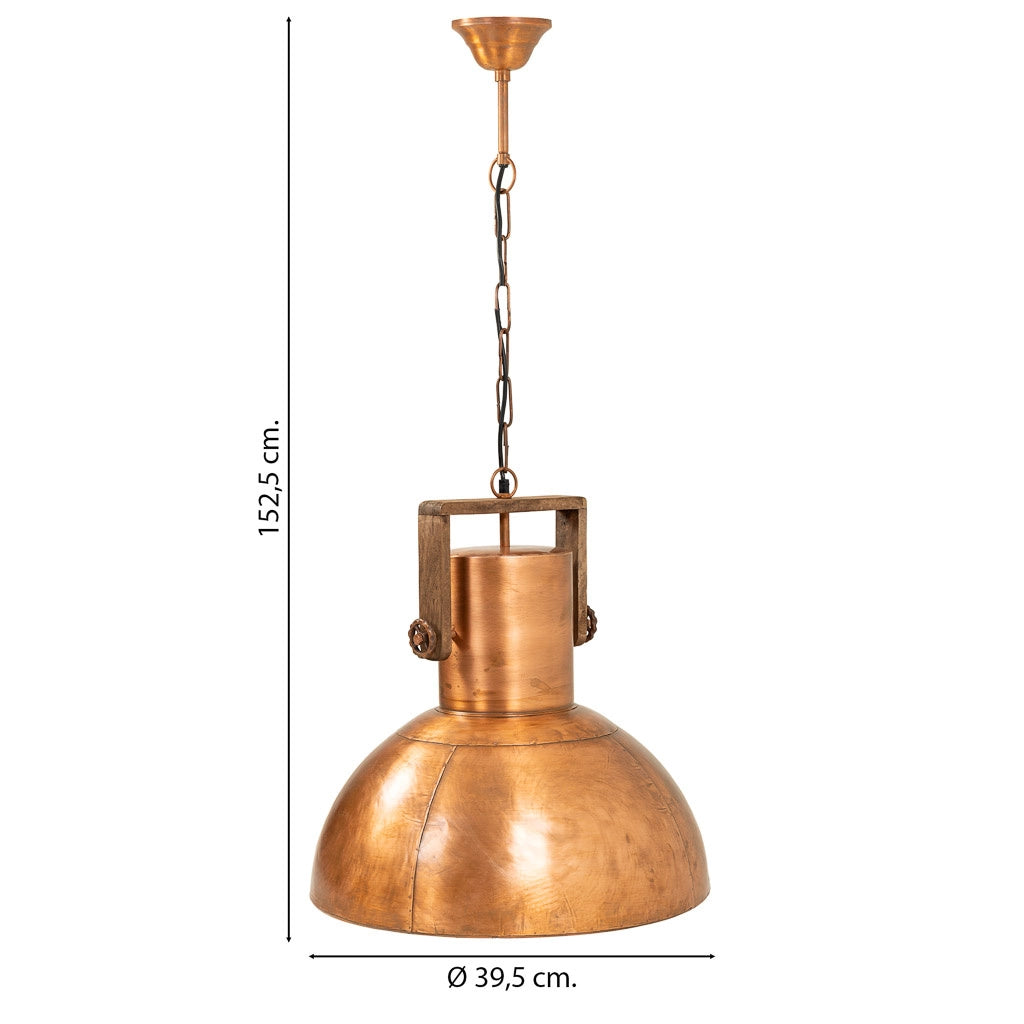 Lampada a sospensione in metallo 39,5x5x152,5 Oro