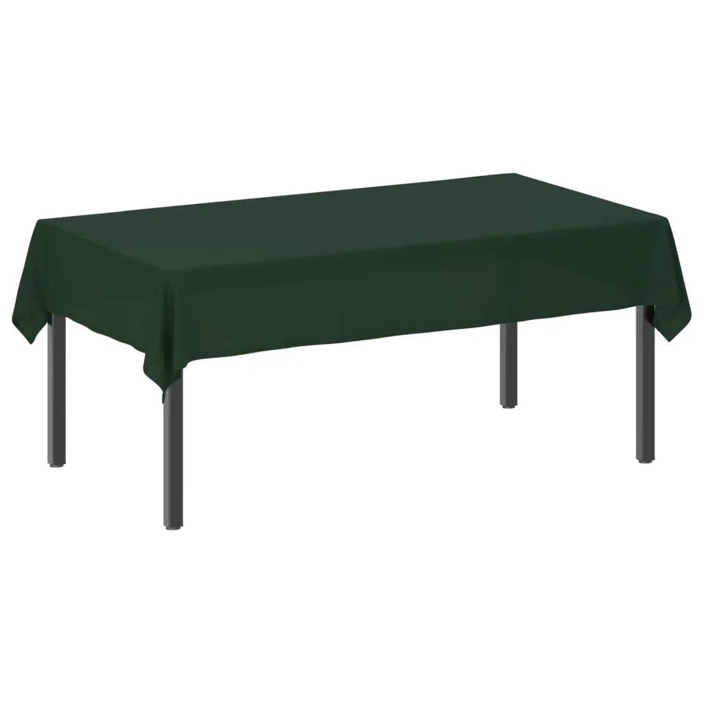 Tovaglia da Tavolo Rettangolare Verde Scuro 140 x 220 cm 42039997