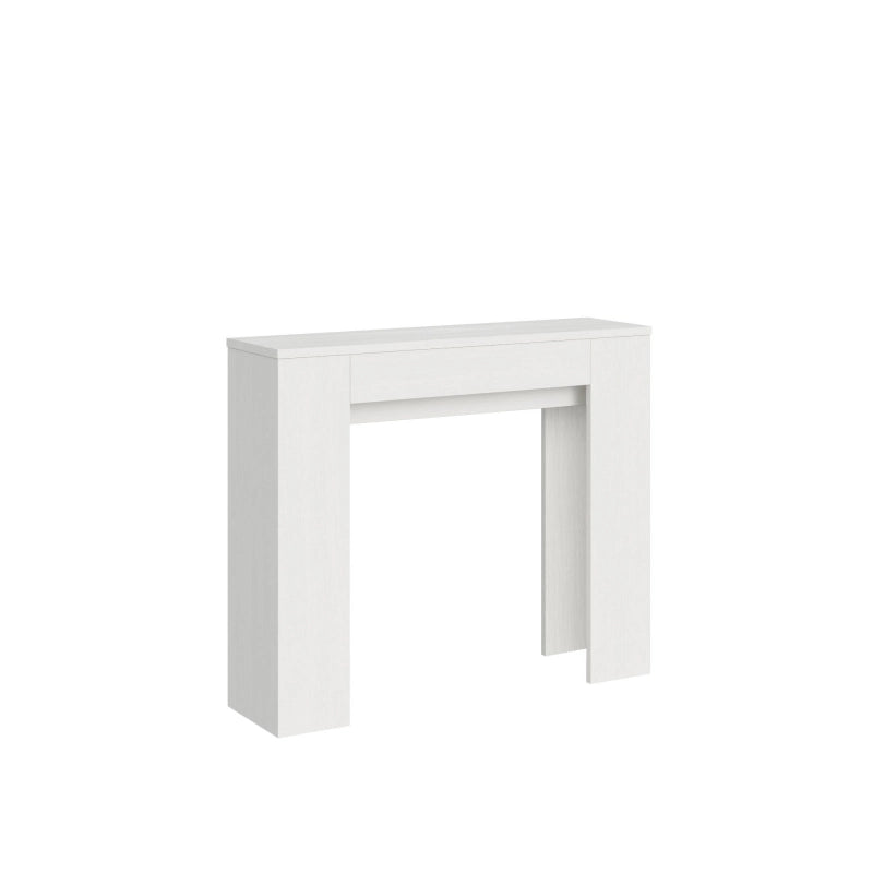 Consolle allungabile 90x25/181 cm Slick - Bianco Frassino