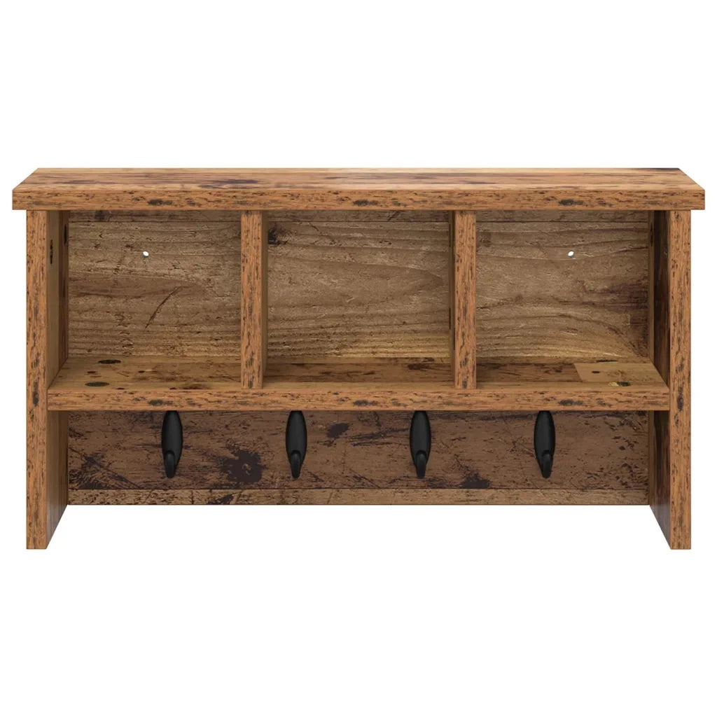 Appendiabiti a muro Legno vecchio 50 x 16 x 26 cm 874313