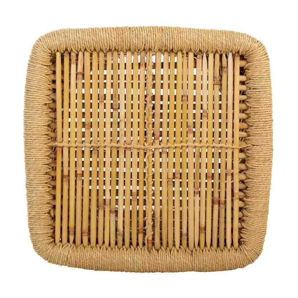 Tavolino in bambù marrone 43x43x47h