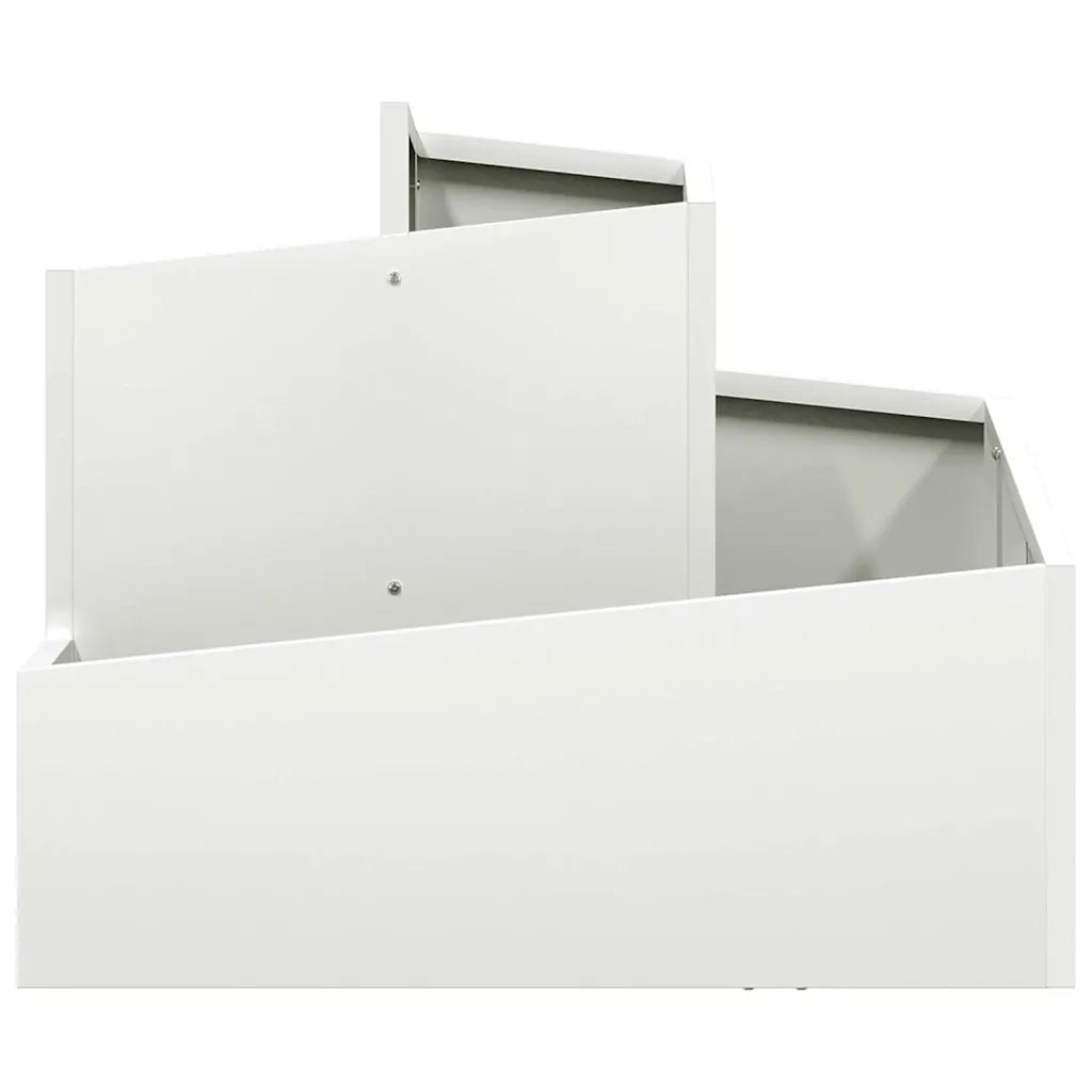 Vaso da giardino Bianco 60 x 60 x 50 cm 873572