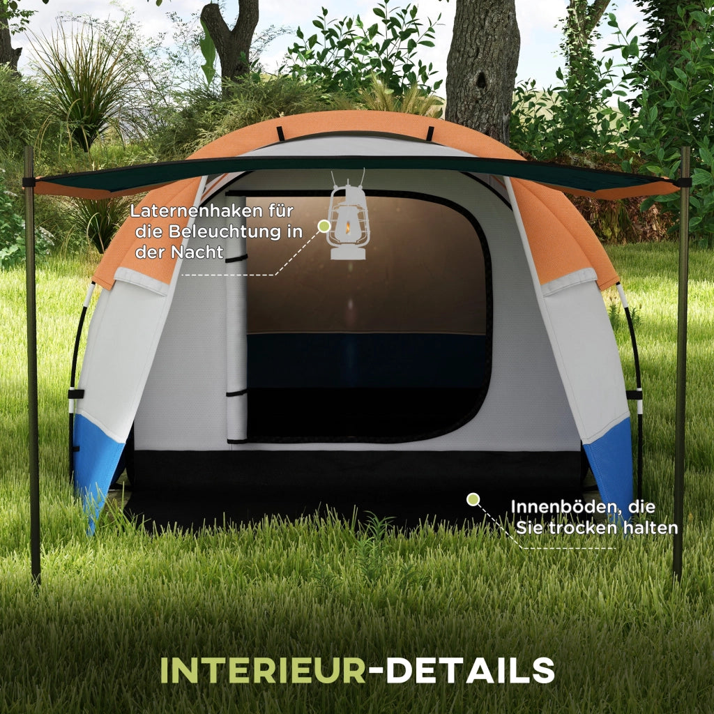 Tenda da Campeggio 3 Persone ¨C zephmum ¨C Arancione
