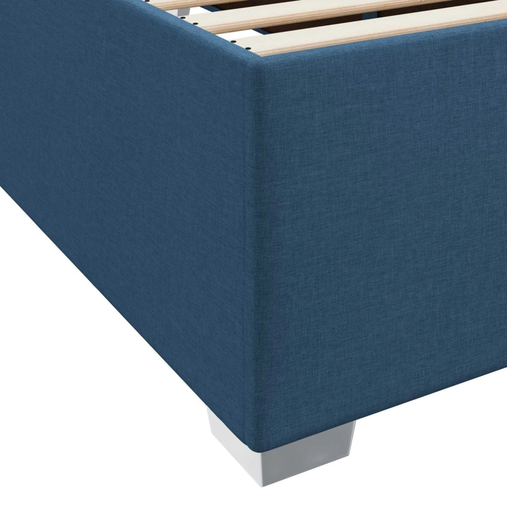 Struttura del letto con materasso Blu 80 x 200 cm Tessuto 3399151
