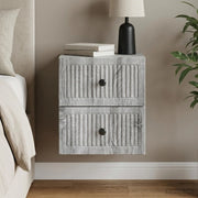Mobiletto da notte a muro Grigio Sonoma 33 x 34,5 x 40 cm 897967