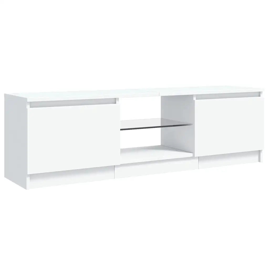 Mobile Porta TV con Luci LED Bianco 120x30x35,5 cm cod mxl 13431