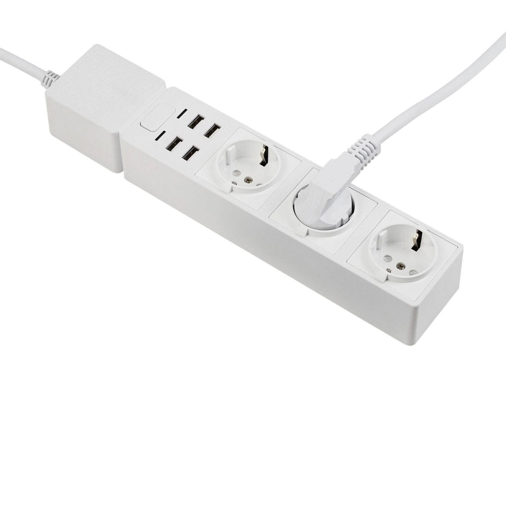 EDiMAX SP-1123WT Ciabatta Elettrica WiFi 3 Prese AC 4 Porte USB 1,5 m colore Bianco