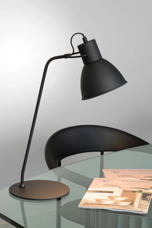 Lampada da tavolo Lucide Shadi nera E14 40W 03617/01/30