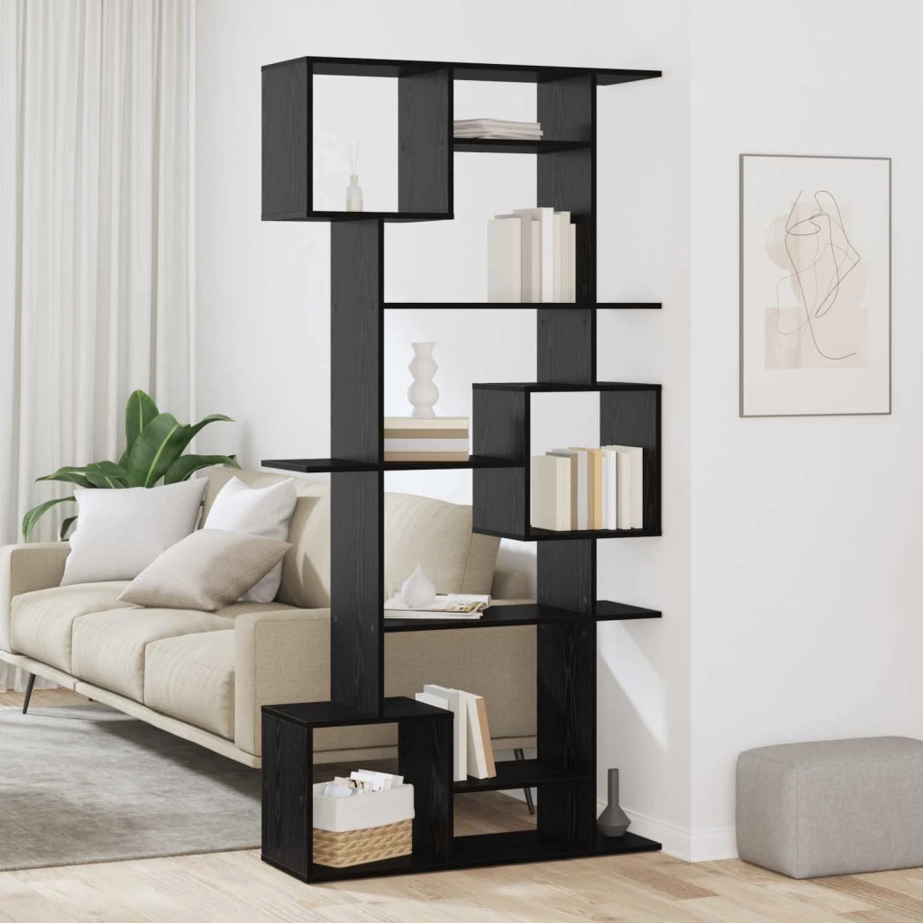 Armadio per Libri Rovere Nero 92 x 29 x 188 cm 3388359