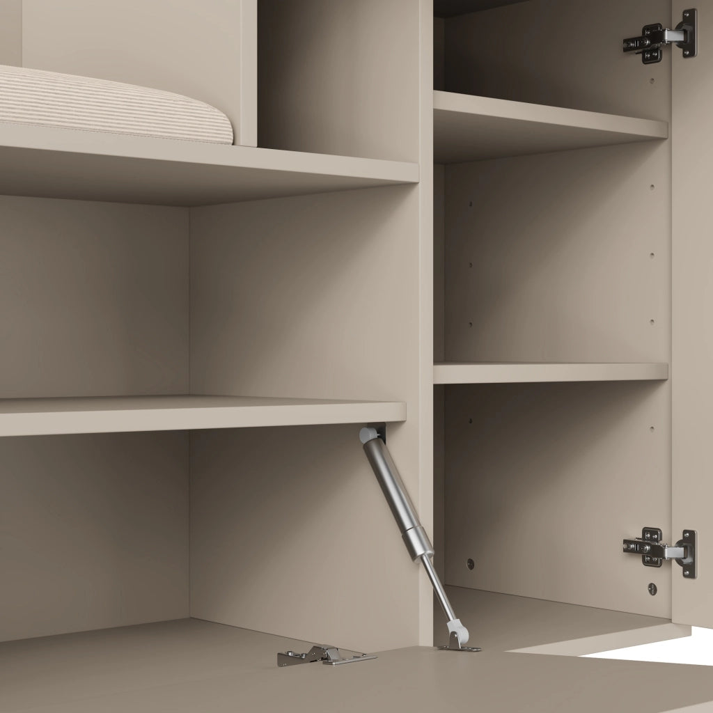 Mobile Ingresso con Specchio, Scarpiera e Panca ¨C MINIMAL ¨C 110x185,5x37