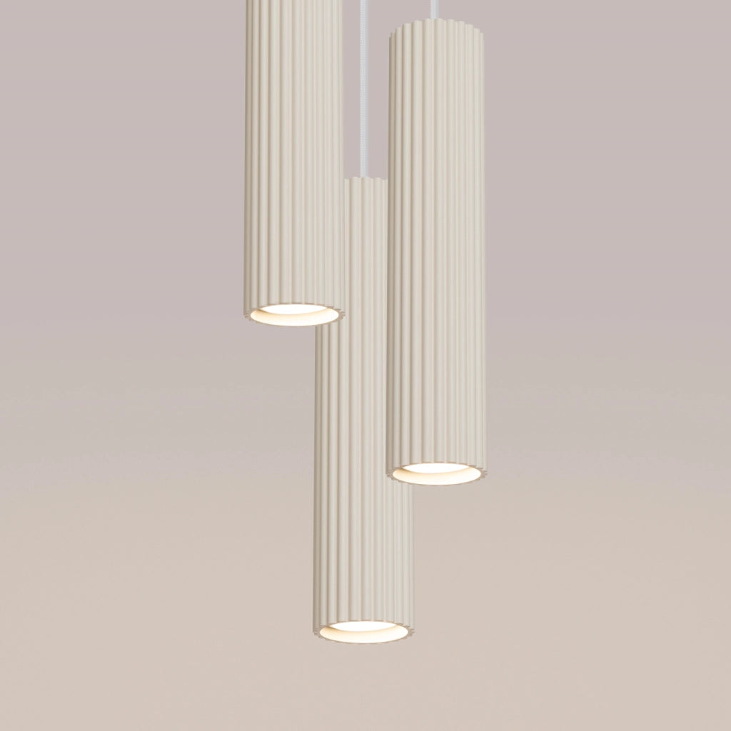 Lampada a sospensione KARBON 3P beige