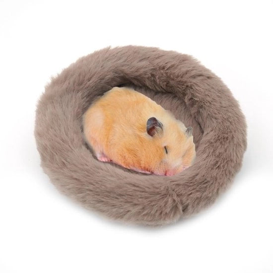 Cuscino per Gatti o Piccoli Animali - Progettato con Materiali Zuccherini - Base Antiscivolo - Disegno Circolare - Cuscino Caldo - Adatto per Piccoli Animali - Lavabile in Lavatrice - Cuscino per Animali