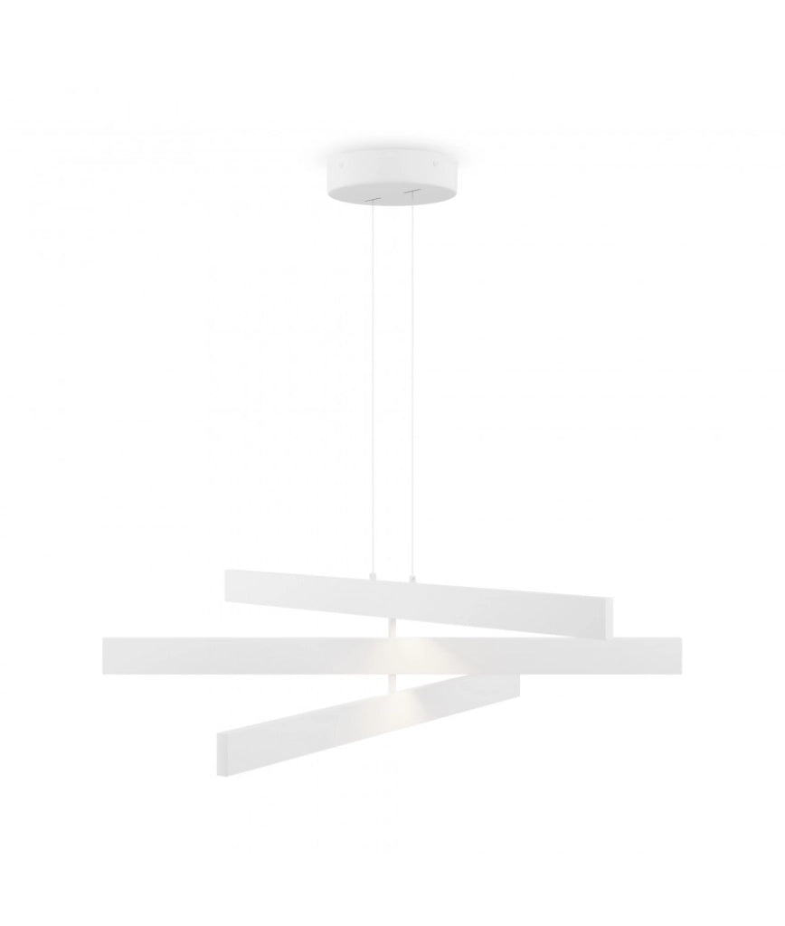 Lampada a sospensione LED Maytoni Origami 80cm bianca
