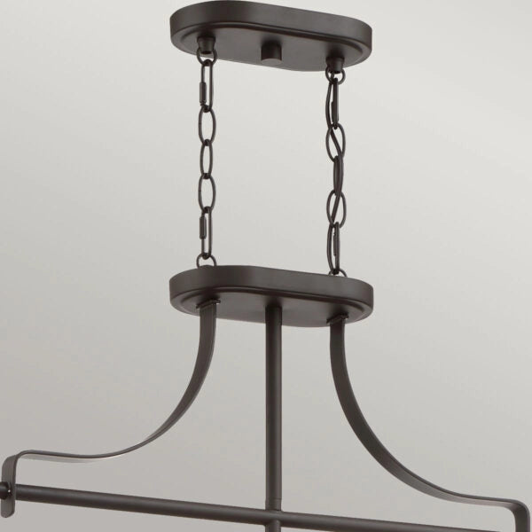 Lampada a sospensione tavolo bronzo Trilogy 3xE27 Quoizel