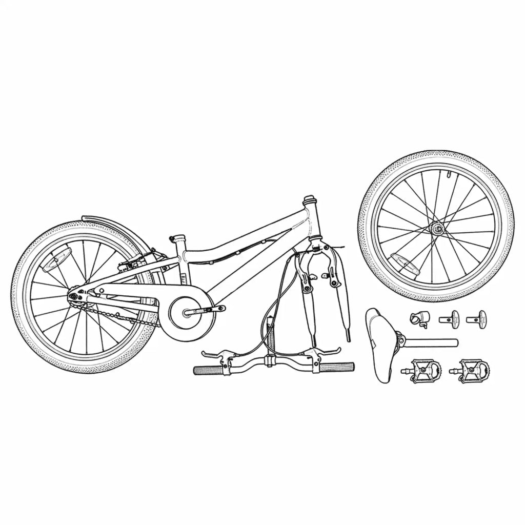 Bicicletta per Bambini | Bici per bambini 24 Pollici 6-Speed per 8-12 anni Rosso