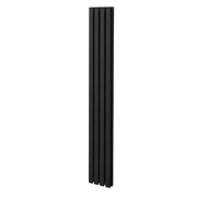 Radiatore a colonna ovale - 1800mm x 240mm - Nero