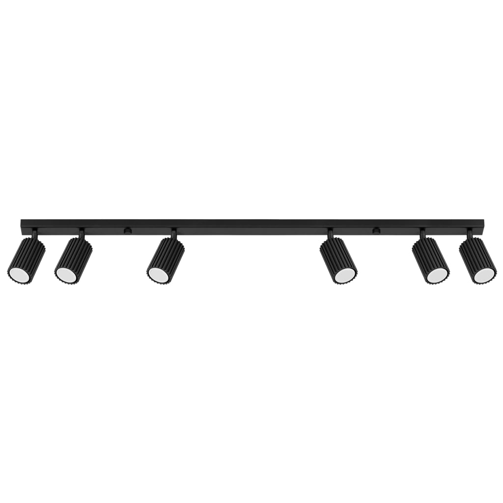 Lampada da soffitto KARBON 6L nero
