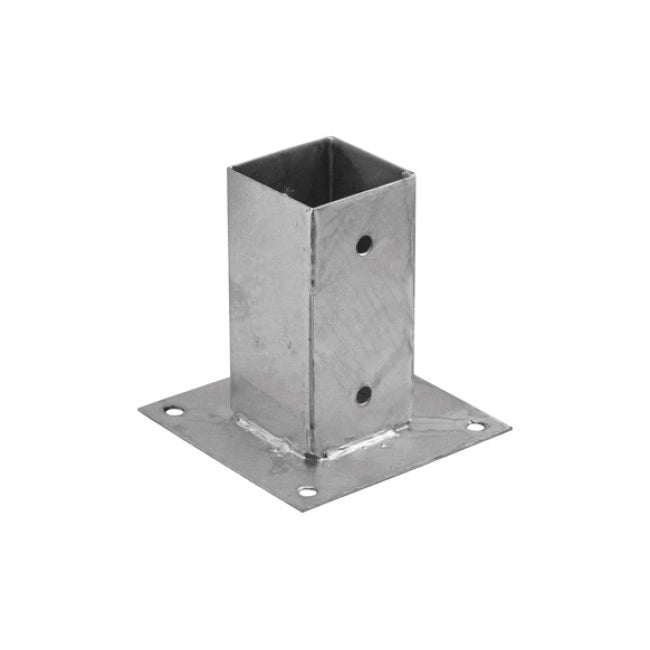 Staffa bicchiere quadra 9x9 cm per fissaggio su cemento