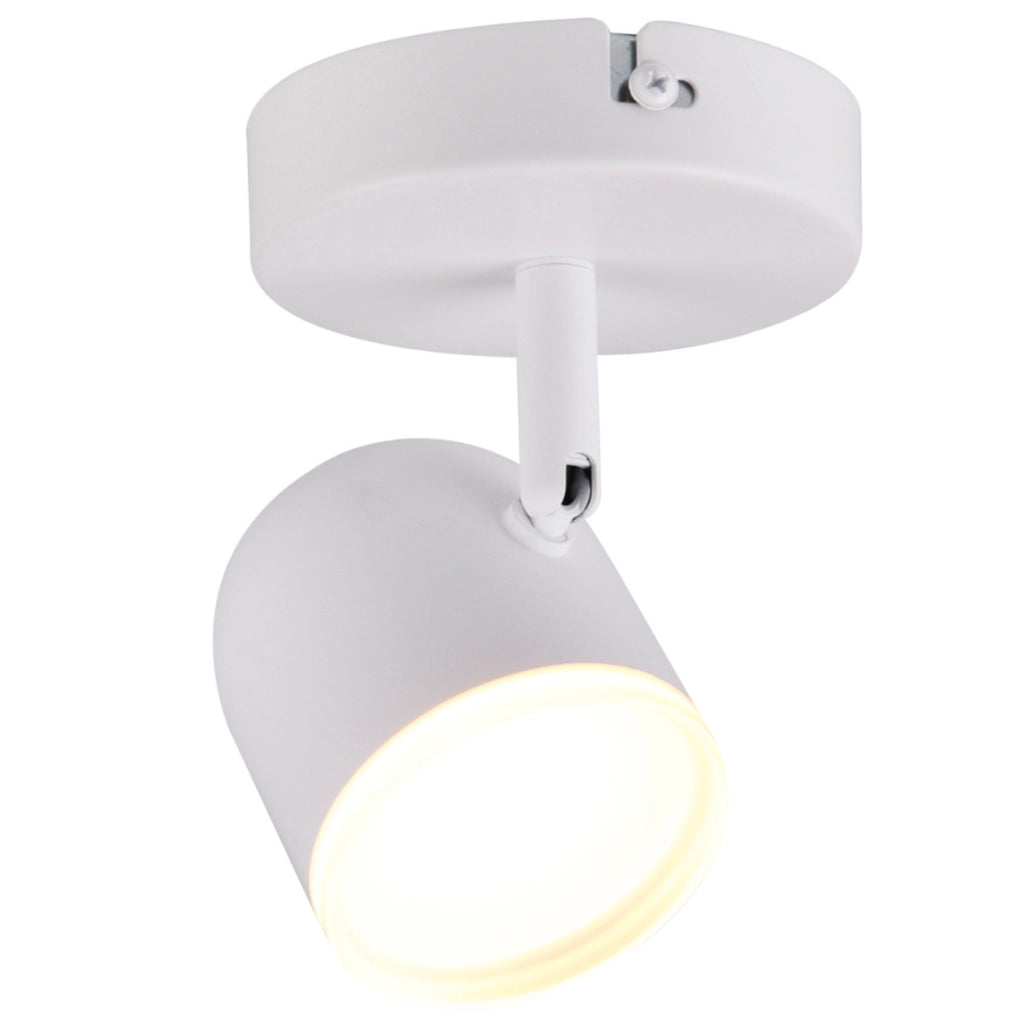 Applique orientabile LED 4,2W 3000K bianca Polux RAWI