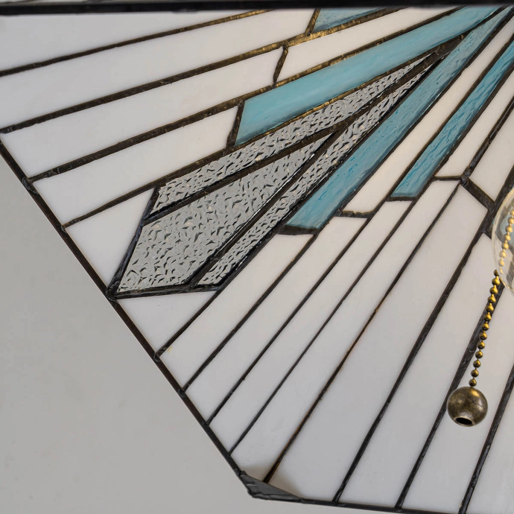 Lampada sospensione Tiffany vetrata ALDERLEY Ø38 E27 Elstead