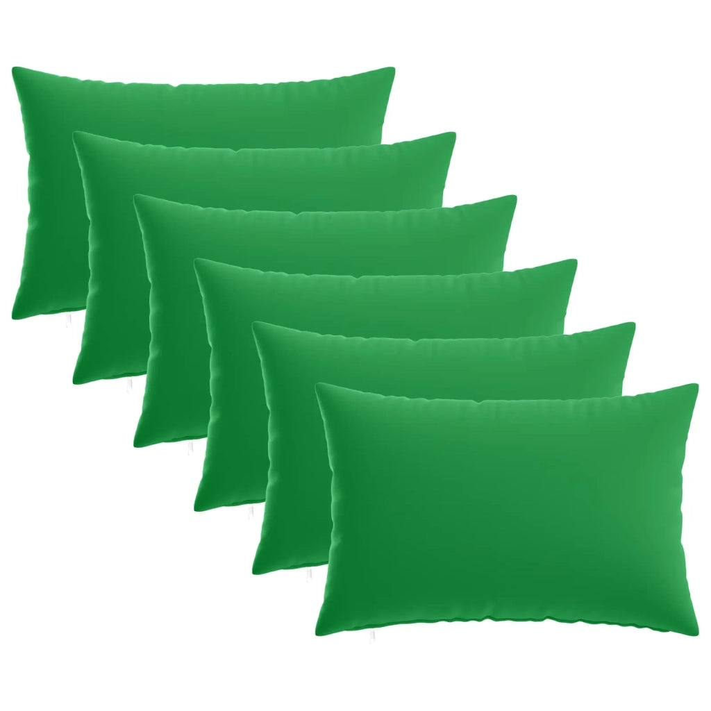 Federa 6 pcs HEERLEN Verde 30 x 50 cm Poliestere 907836