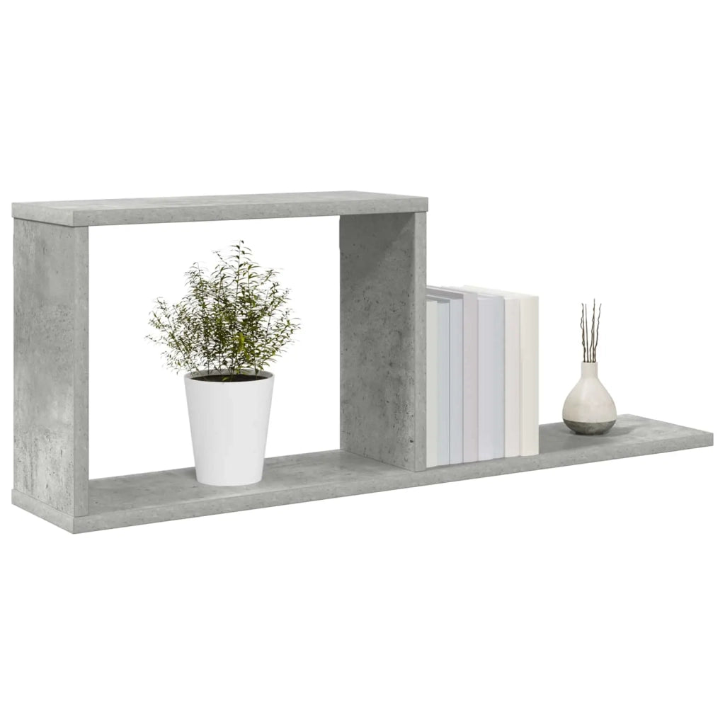Scaffali flottanti Grigio Cemento 80 x 15 x 30 cm 8012322