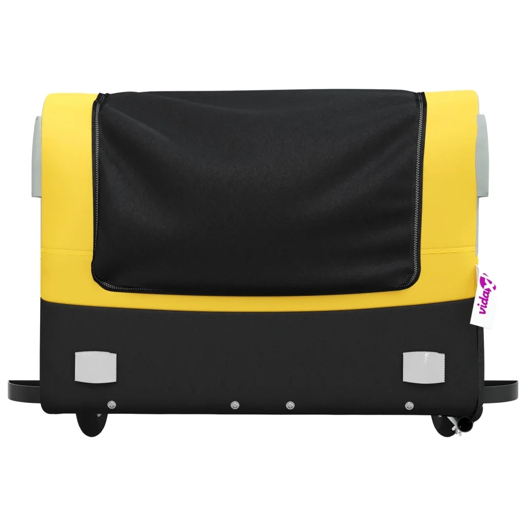 Rimorchio da Bici Nero e Giallo 45 kg in Ferro CFW9660660
