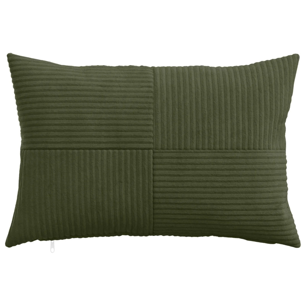 Federa 2 pcs ALMELO Verde 30 x 50 cm corduroy 913977