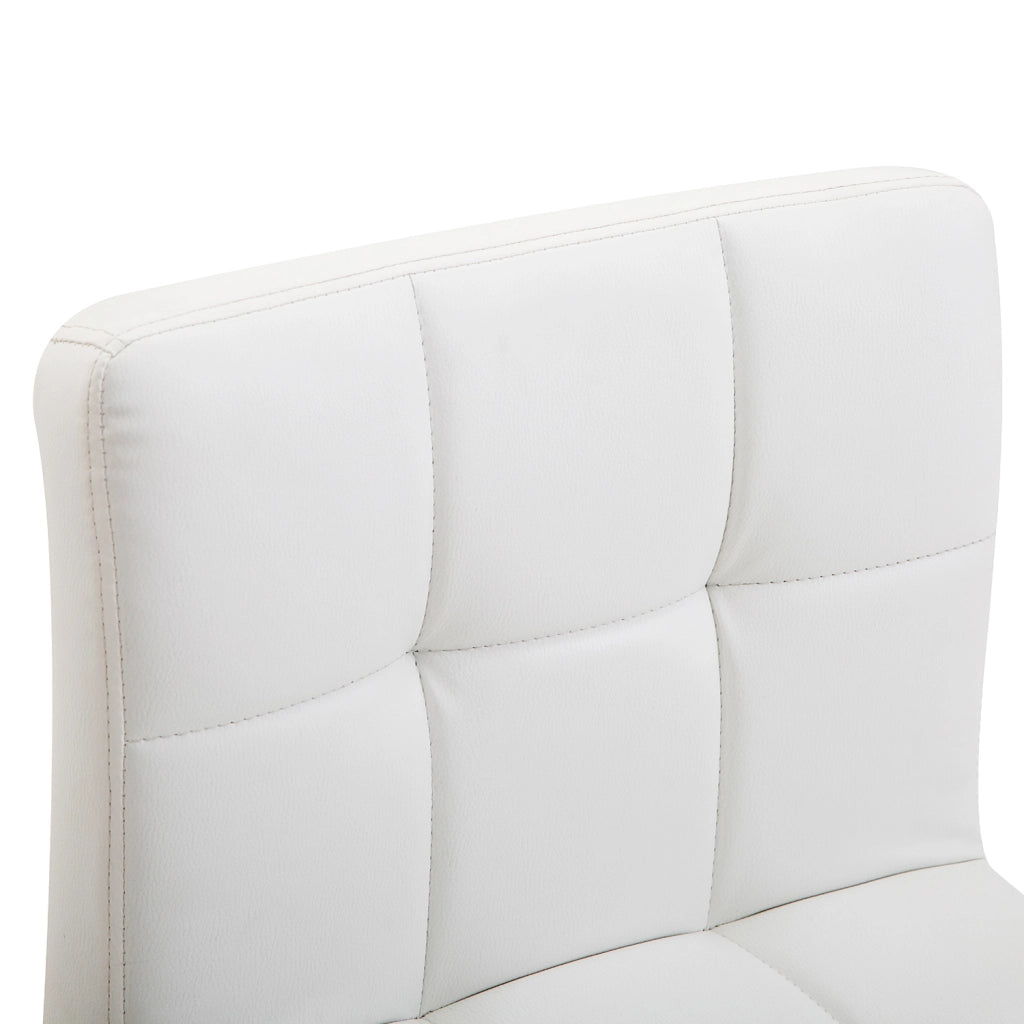 Sedia da ufficio ¨C Minimal ¨C bianco, similpelle, metallo, 5 ruote