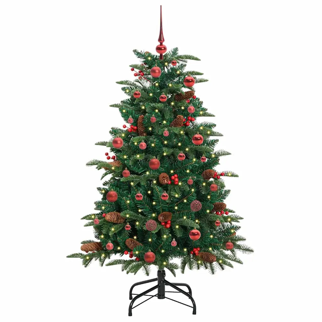 Albero di Natale artificiale con 150 LED Verde 150 cm 3395541