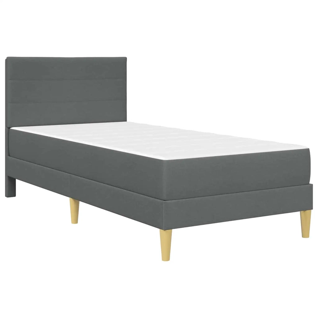 Struttura del letto-Giroletto Grigio scuro 80 x 200 cm Poliestere