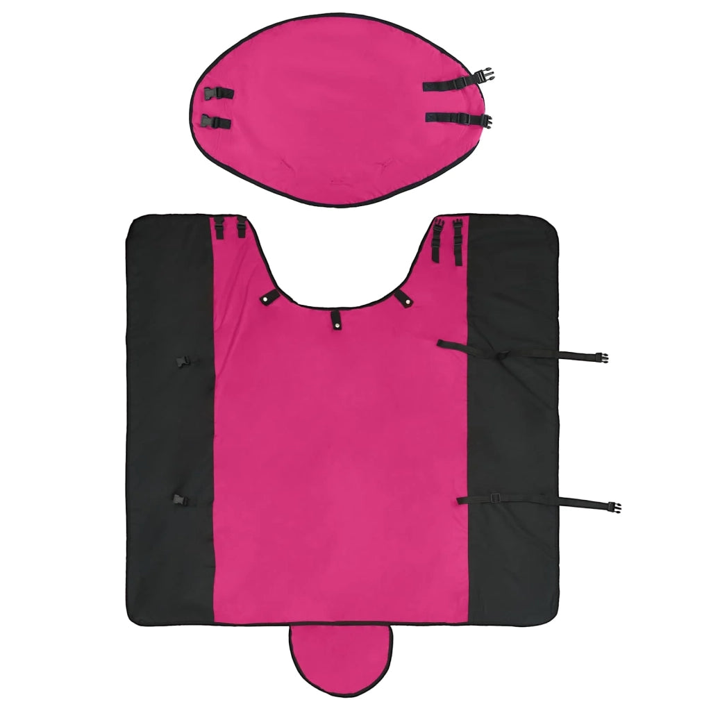 Coperta per Cavalli Rosa e Nero 105 cm Poliestere 42013150