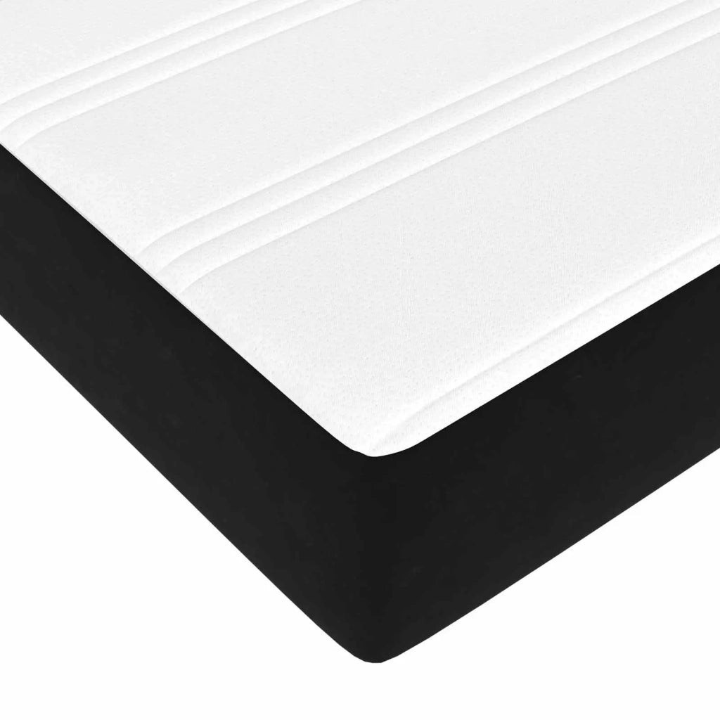 Struttura letto con materasso 2 pcs-Giroletto Nero Velluto 835864