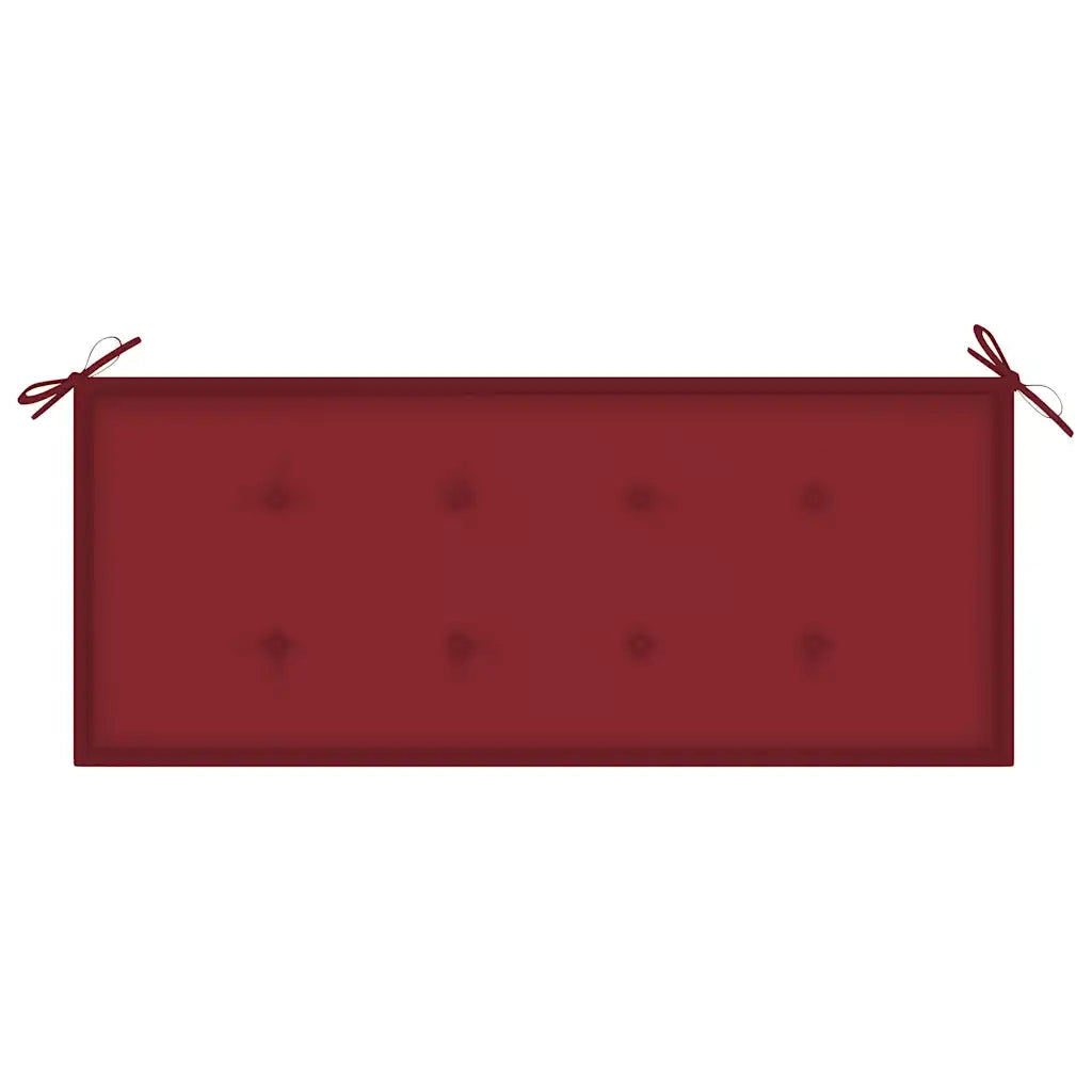 Panchina da Giardino 2Posti e Cuscino 120cm  Massello Eucalipto 3060978