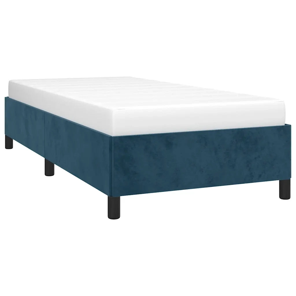 Giroletto senza Materasso Blu Scuro 80x200 cm in Velluto 347292