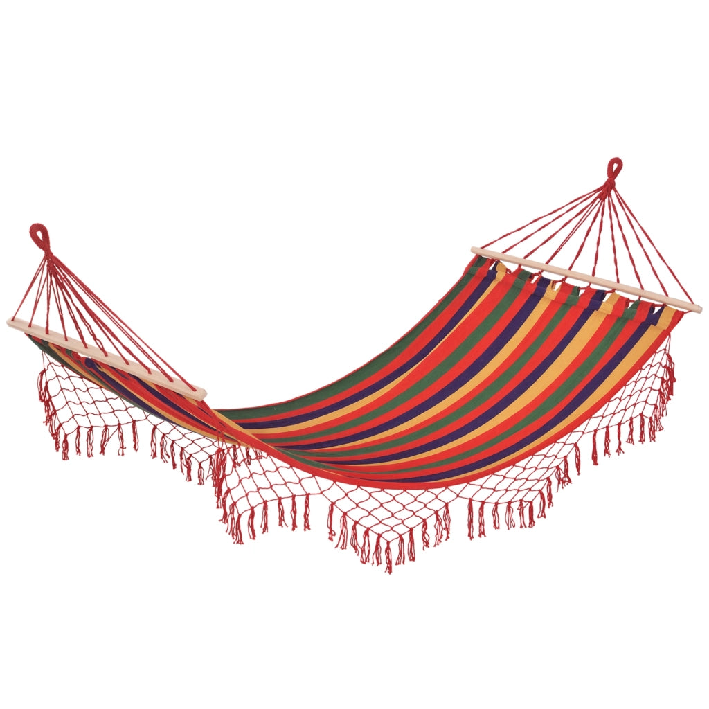 Amaca da Giardino con Aste in Legno 200x100 cm ¨C Xylo ¨C Multicolore Carico 120 kg