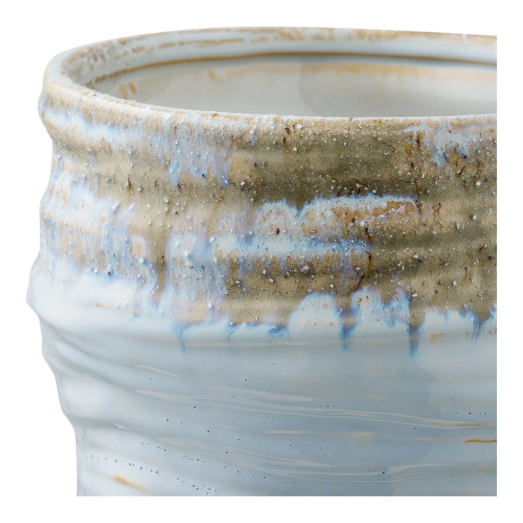 Vaso Decorativo Hillerod, Blu, Ceramica, 19,5x19,5x22,5 cm