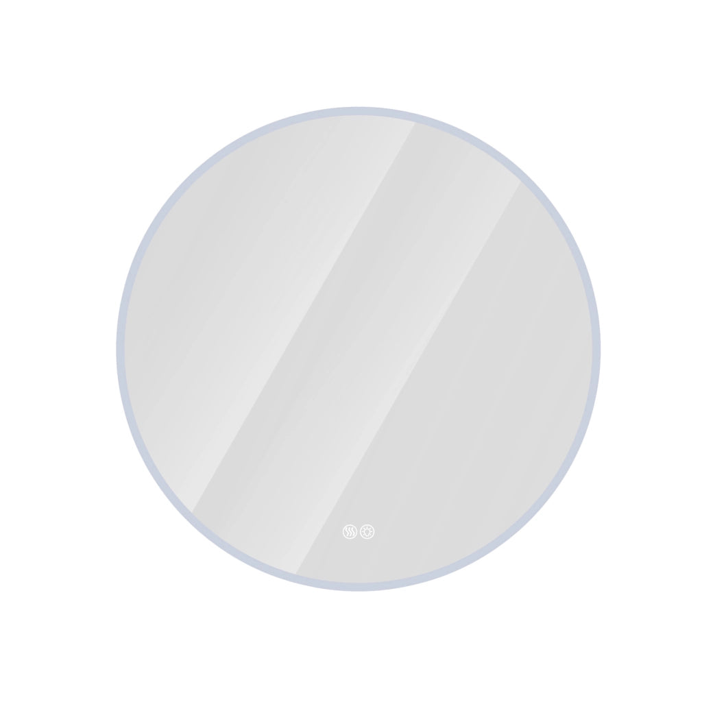 SPECCHIO LED ROTONDO DA BAGNO 80 cm SILVER, DA PARETE, DIMMERABILE