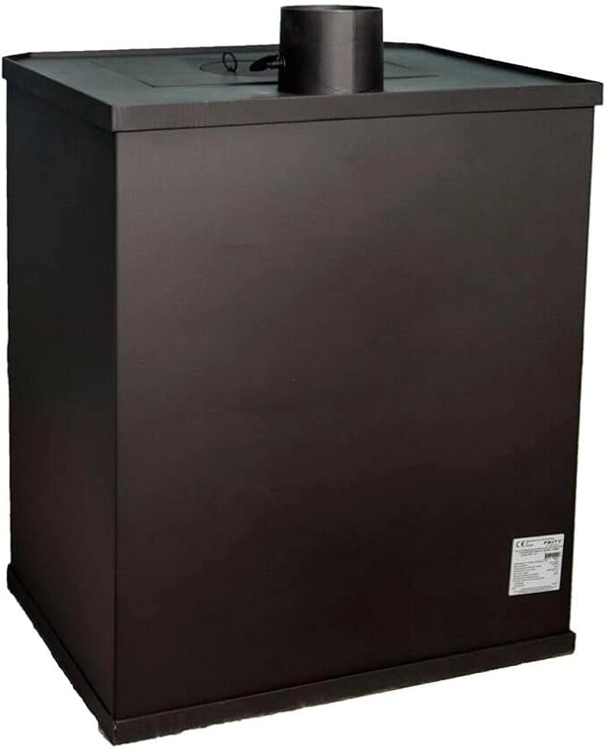 Stufa a legna Prity in acciaio WD 15kW, Log