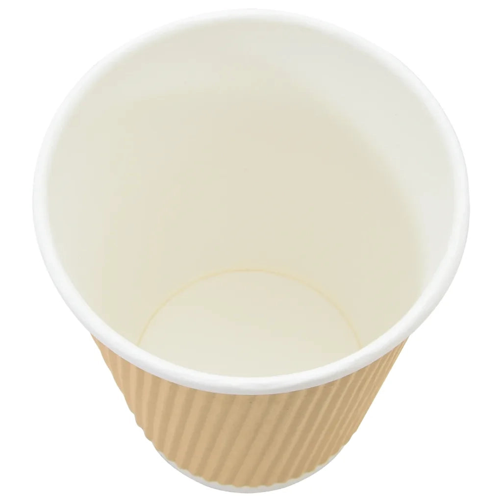 Bicchieri da Caffè in Carta 500 pz 12oz 300ml Marrone 4102800